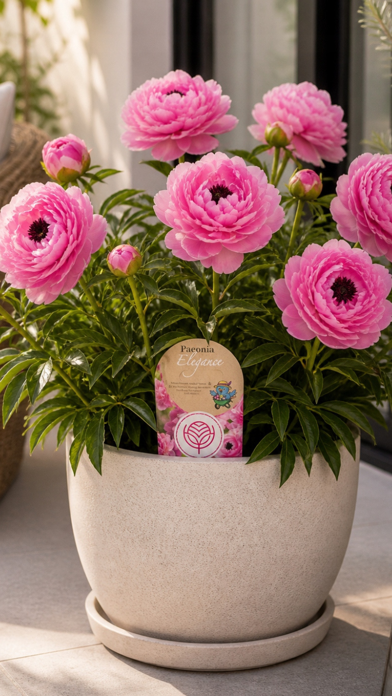 Paeonia Elegance różowa d: 11