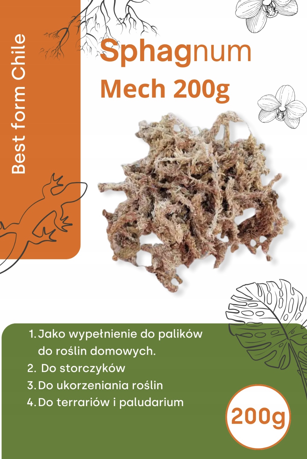 Mech torfowiec Sphagnum 200g