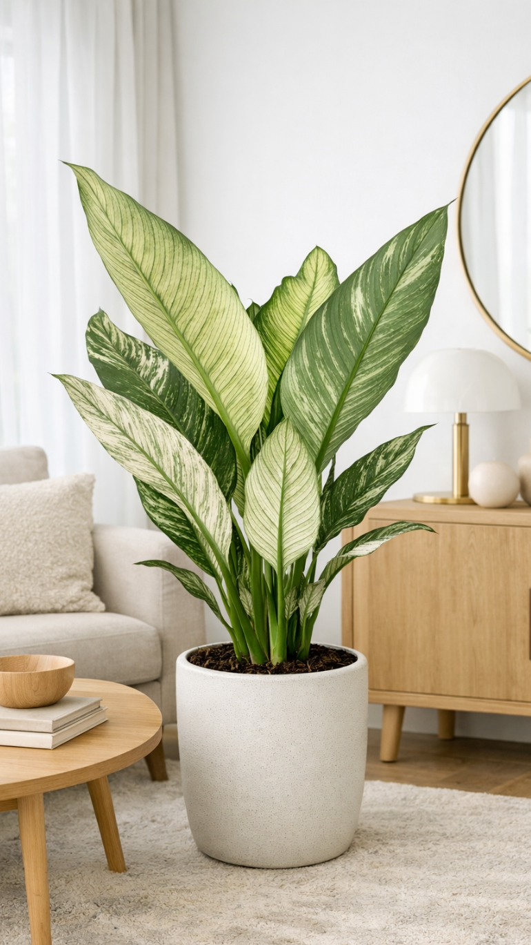 Spathiphyllum Sensation Variegata 17/70cm