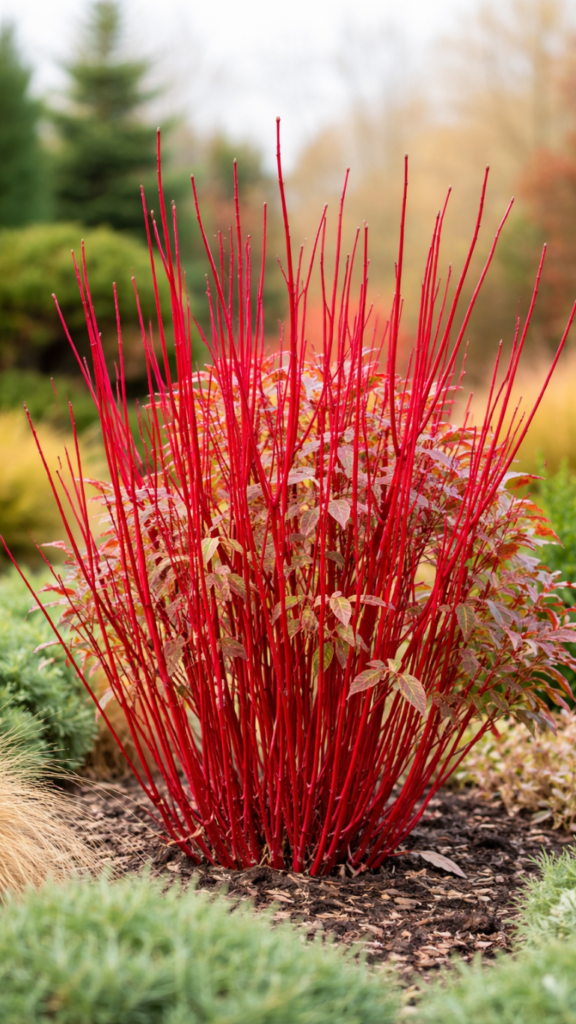 Cornus alba Sibirica czerwone pędy krzew ozdobny 12/30 cm