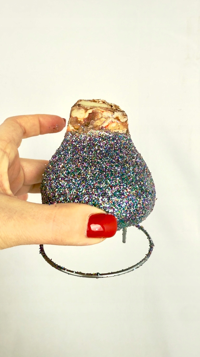 Amarylis w brokatowym wosku