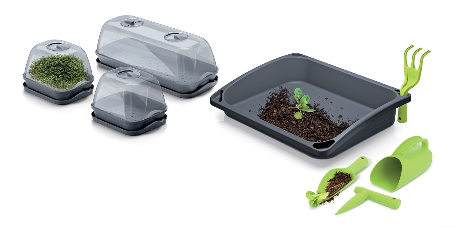 Mini szklarnia do roślin i warzyw Respana Table Top Speed Starter (zestaw 14 elementów)