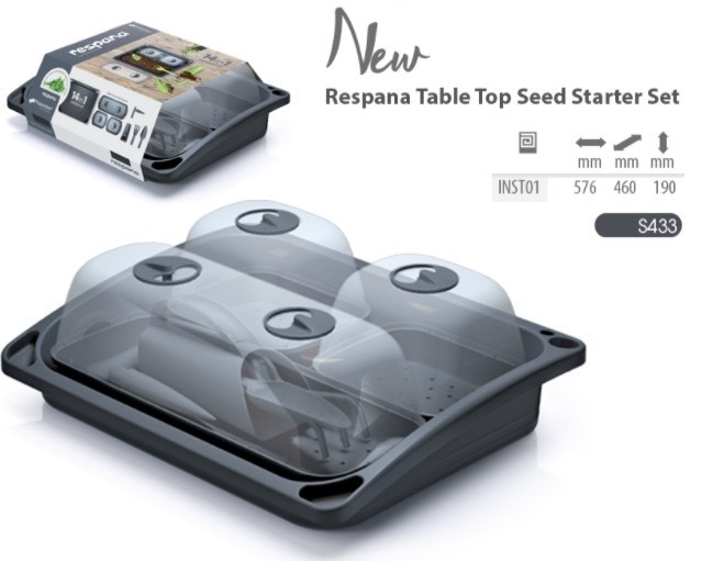 Mini szklarnia do roślin i warzyw Respana Table Top Speed Starter (zestaw 14 elementów)